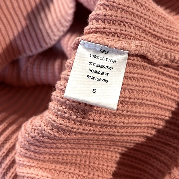 MABLE Julia Salmon Distressed Edge Sweater - Picture 9 of 9